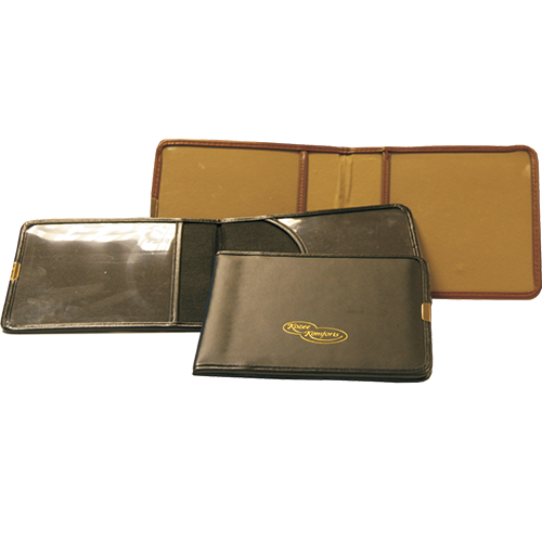 Black Leather Disabled Badge Wallet